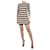 Theory Beige and black striped mini dress - size S Viscose  ref.1126563