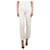 Chanel Pantalón de algodón color crema - talla UK 14 Crudo  ref.1126575