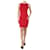 Gucci Vestido rojo sin mangas - talla XS Roja Viscosa  ref.1126578
