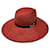 Gucci Hat With Horsebit 'red' Rosso Pelle Paglia  ref.1126583