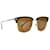 Gucci Brown Wayfarer getönte Sonnenbrille Braun Kunststoff Harz  ref.1126623