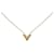 Louis Vuitton Gold Essential V Halskette Golden Metall Vergoldet  ref.1126668