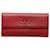 Portafoglio lungo in pelle di caviale rosso CC Chanel  ref.1126675