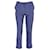 Diane Von Furstenberg Pantalon plissé en viscose bleue Fibre de cellulose Bleu Marine  ref.1127034