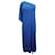 Vestido largo de un solo hombro Michael Kors en poliéster azul  ref.1127089