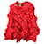 Autre Marque Junya Watanabe Comme Des Garçons Suéter recortado com painéis em poliéster vermelho  ref.1127108