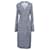 Diane Von Furstenberg – Cybil – Wickelkleid mit Pfauenprint aus blauer Seide  ref.1127121