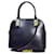 VERSACE Navy blue Leather  ref.1127202