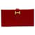 Béarn Hermès Bearn Rot Leder  ref.1127410