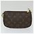 LOUIS VUITTON Monogram Multi Pochette Accessori Pouch Khaki M44813 auth 58358UN Cachi Monogramma - vista 22
