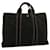 Hermès HERMES cabas MM Tote Bag Toile Noir Auth bs9093  ref.1127656