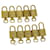 Louis Vuitton padlock 10set Gold Tone LV Auth cr895 Metal  ref.1127700