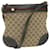 GUCCI GG Canvas Web Sherry Line Shoulder Bag Beige Red Green 257065 auth 58041  ref.1127706