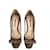 Bow Prada Square toe décolleté in taupe suede with bow and block heel Beige Deerskin  ref.1127878