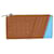 Bottega Veneta brown/Blue Intrecciato Zipped Card Holder Wallet Leather  ref.1127943