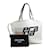 Prada Logo Printed Canvas Tote Bag 1BG218 White Cloth  ref.1128077