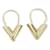 Louis Vuitton Orecchini a cerchio Essential V M61088 D'oro Metallo  ref.1128262