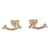 Autre Marque 18Boucles d'oreilles K T SMile Métal Doré  ref.1128263