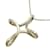 Tiffany & Co Silver Cross Necklace Silvery Metal  ref.1128266