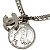 Chanel Collana a catena con monete CC Mademoiselle Argento