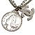 Chanel Collana a catena con monete CC Mademoiselle Argento - vista 4