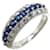 & Other Stories Platinum Sapphire & Diamond Ring Blue Metal  ref.1128300