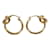 Céline Knot Hoop Earrings  46N556Bra.35or Golden Metal  ref.1128307