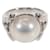 Tasaki 18K Pearl Ring Silvery Metal  ref.1128322