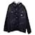 Parka con cappuccio Balenciaga in seta garadine stretch blu navy  ref.1128381