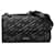 Versace bolso bandolera convertible negro La Greca Lienzo Paño  ref.1128457