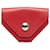 Hermès Hermes Red Le 24 coin purse Leather Pony-style calfskin  ref.1128464