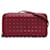 MCM-Geldbörse aus rotem Leder mit umlaufendem Reißverschluss und Riemen Bordeaux Kalbähnliches Kalb  ref.1128510