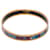 Ring Hermès Brazalete estrecho de esmalte Hermes Cavald'Or Surnaturel de oro Dorado Metal Chapado en oro  ref.1128527