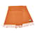 Hermès Hermes Orange Cashmere Scarf Wool Cloth  ref.1128528