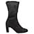 Chanel Kurze schwarze Mesh-Stiefel mit CC-Logo  ref.1128560