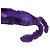 Etro Mantella in volpe viola e seta - vista 3