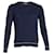 Moncler Round-Neck Sweatshirt in Navy Blue Cotton  ref.1128572