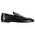 Gucci Jordaan Horsebit Loafers aus schwarzem Kalbsleder Kalbähnliches Kalb  ref.1128600