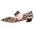 Roger Vivier Chaussures à bout pointu à talon bas et imprimé léopard multicolore - taille EU 37 Tissu  ref.1128669