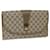 GUCCI GG Supreme Web Sherry Line Clutch Bag Beige Red Green 89 01 031 Auth cl797  ref.1128792