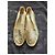 Yves Saint Laurent Espadrilles Cob Gold aus Leder Golden - Ansicht 9