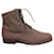 Jil Sander p boots 36,5 Light brown Leather Cloth  ref.1128934