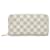 Louis Vuitton White Damier Azur Zippy Wallet Cloth  ref.1129009