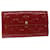 LOUIS VUITTON Vernis Portefeiulle Sarah Long Wallet Red M93530 LV Auth ti1301 Patent leather  ref.1129130