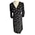 Ba&Sh Black printed midi dress Viscose  ref.1129234