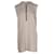 Céline Celine Half Zip Sleeveless Knit Top in Beige Linen  ref.1129248