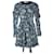 Ulla Johnson Nailah Minikleid mit Blumendruck aus blauer Baumwolle  ref.1129267
