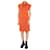 Akris Vestido de malha laranja com gola redonda e manga curta - tamanho UK 10 Lã  ref.1129313