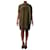 Autre Marque Khaki short-sleeved pocket dress - size UK 14 Green  ref.1129316