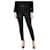 Theory Black stretch slim-fit trousers - size UK 8 Nylon  ref.1129324